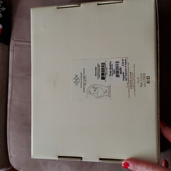 Lenox Fused Glass Chick Art (NWT) - Picture 7 of 9